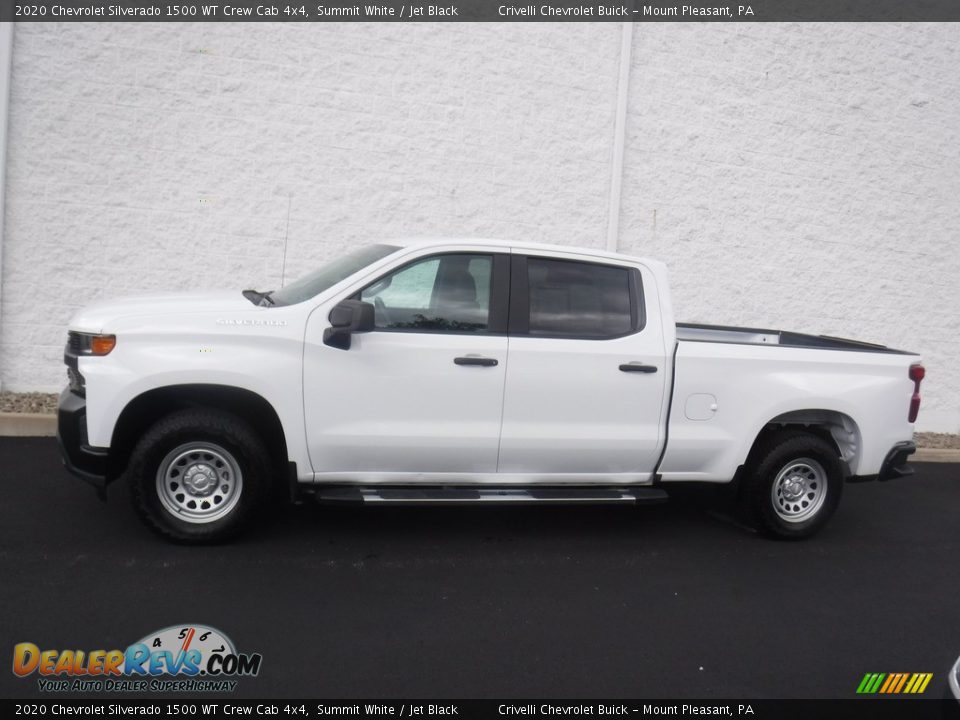 2020 Chevrolet Silverado 1500 WT Crew Cab 4x4 Summit White / Jet Black Photo #2