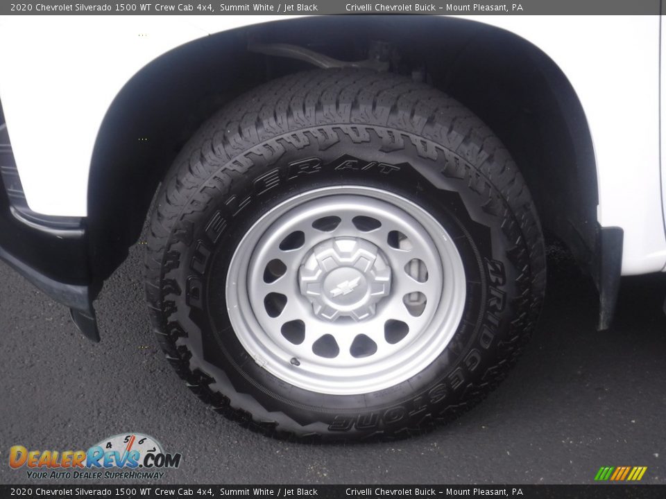2020 Chevrolet Silverado 1500 WT Crew Cab 4x4 Summit White / Jet Black Photo #3