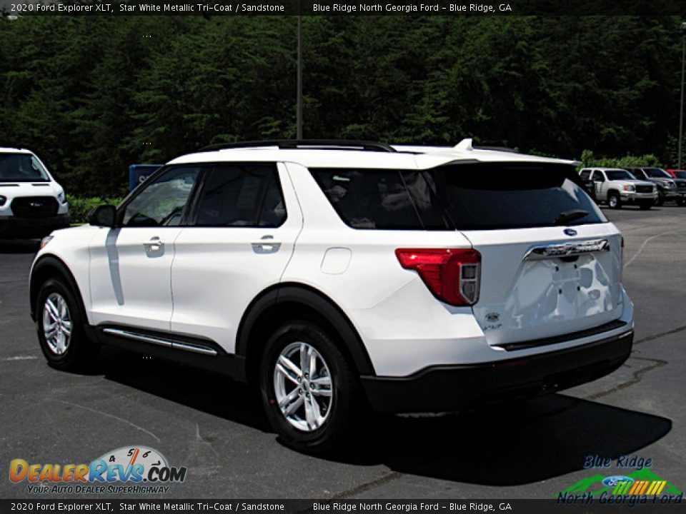 2020 Ford Explorer XLT Star White Metallic Tri-Coat / Sandstone Photo #3