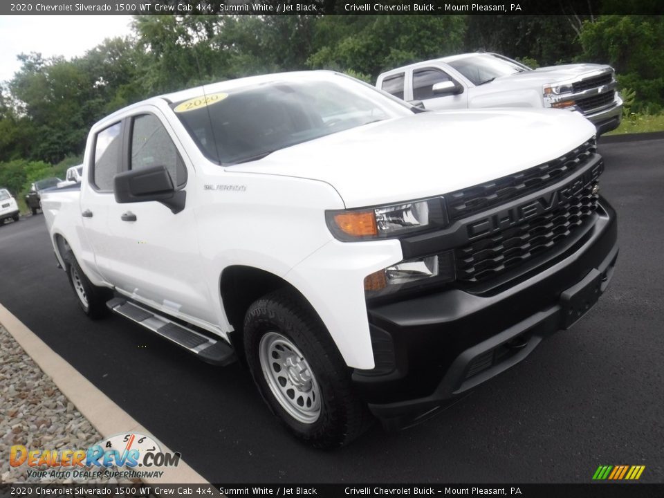 2020 Chevrolet Silverado 1500 WT Crew Cab 4x4 Summit White / Jet Black Photo #7