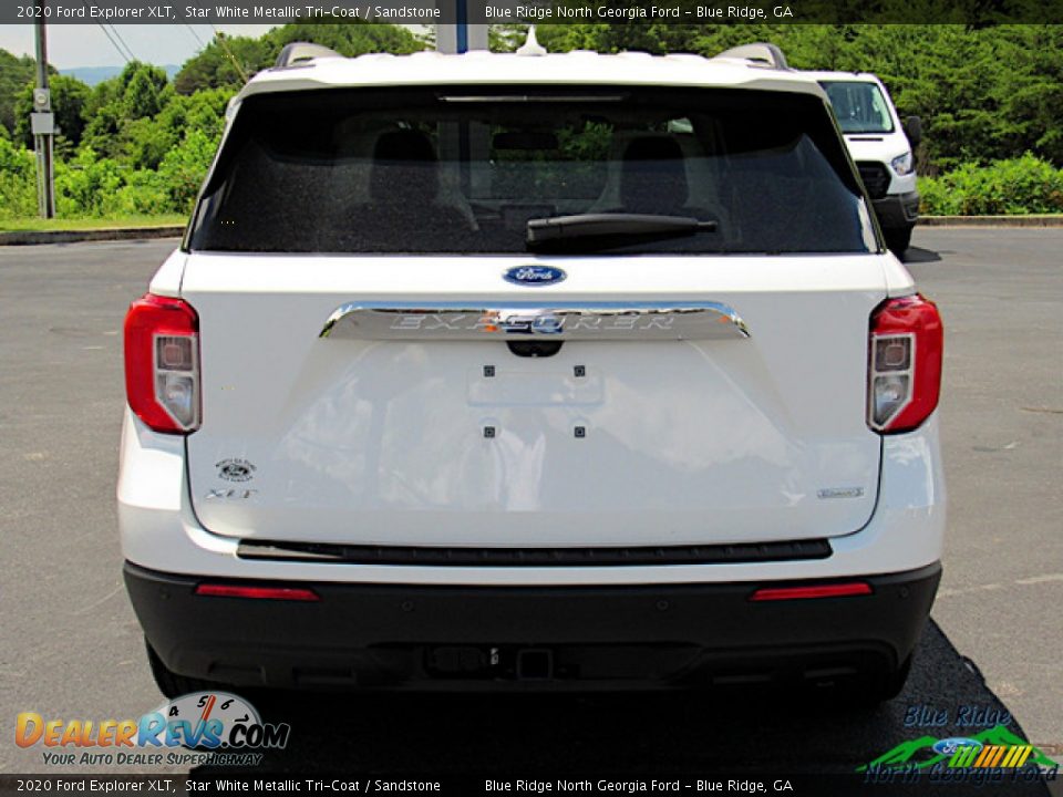 2020 Ford Explorer XLT Star White Metallic Tri-Coat / Sandstone Photo #4