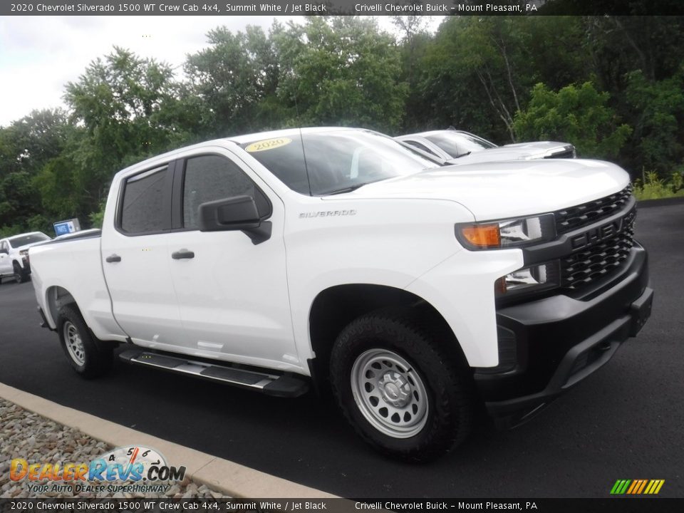 2020 Chevrolet Silverado 1500 WT Crew Cab 4x4 Summit White / Jet Black Photo #8