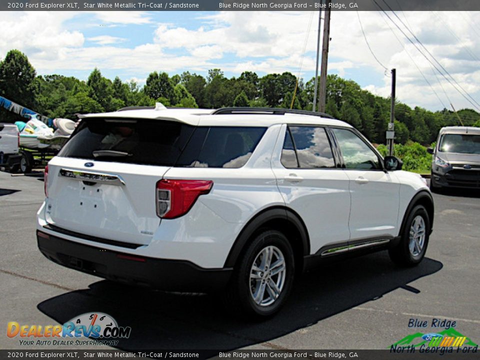2020 Ford Explorer XLT Star White Metallic Tri-Coat / Sandstone Photo #5