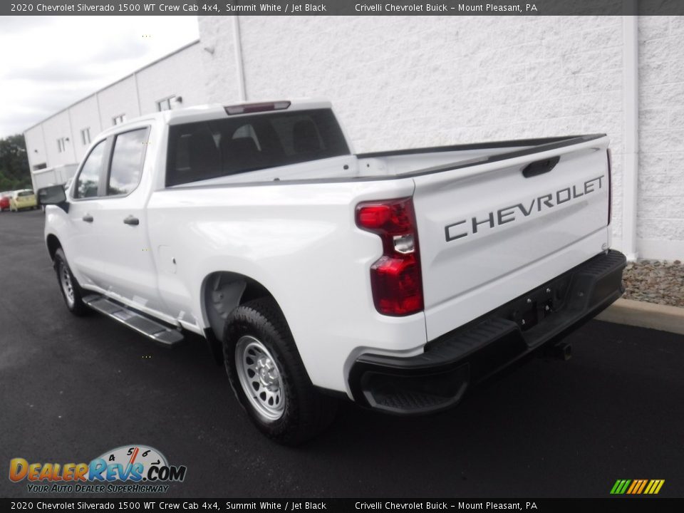 2020 Chevrolet Silverado 1500 WT Crew Cab 4x4 Summit White / Jet Black Photo #12