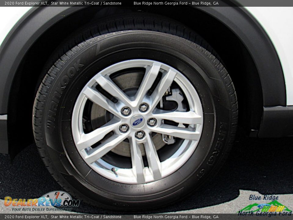 2020 Ford Explorer XLT Star White Metallic Tri-Coat / Sandstone Photo #9
