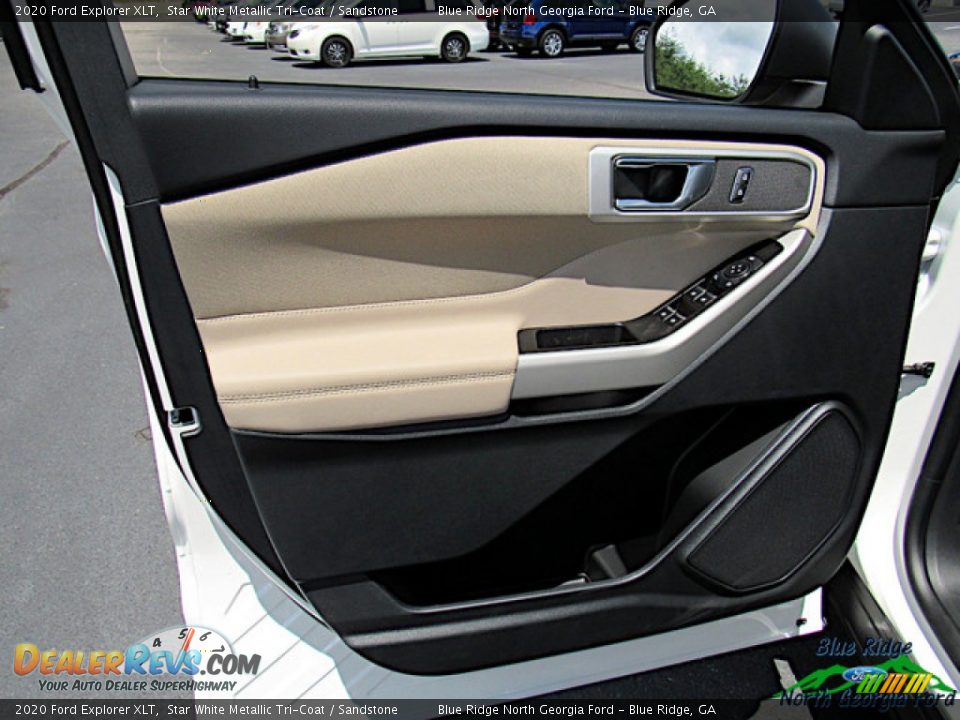2020 Ford Explorer XLT Star White Metallic Tri-Coat / Sandstone Photo #10