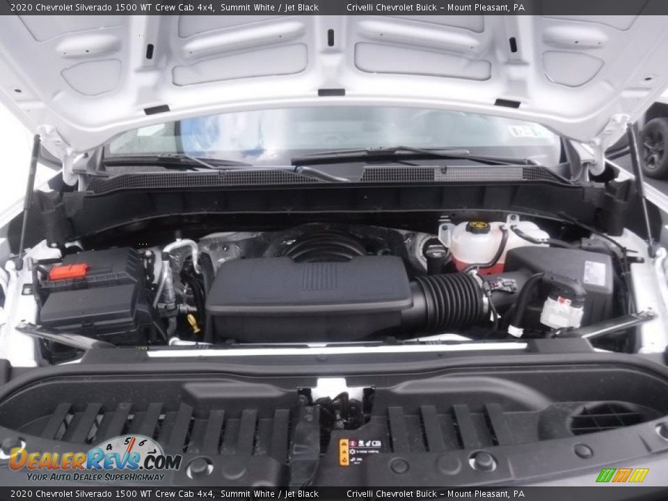 2020 Chevrolet Silverado 1500 WT Crew Cab 4x4 Summit White / Jet Black Photo #15