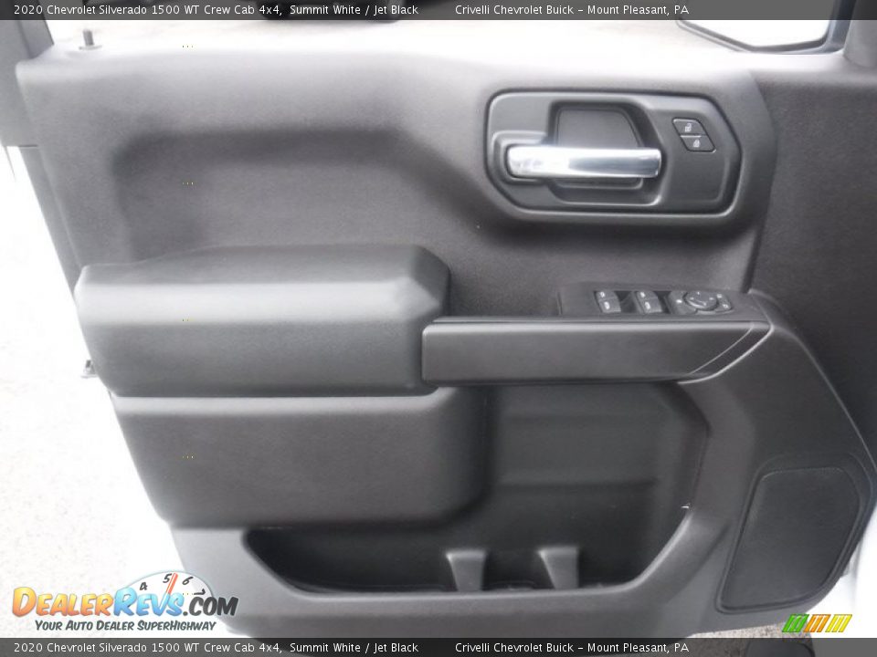 2020 Chevrolet Silverado 1500 WT Crew Cab 4x4 Summit White / Jet Black Photo #17