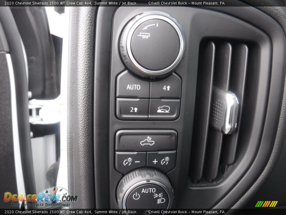 2020 Chevrolet Silverado 1500 WT Crew Cab 4x4 Summit White / Jet Black Photo #18