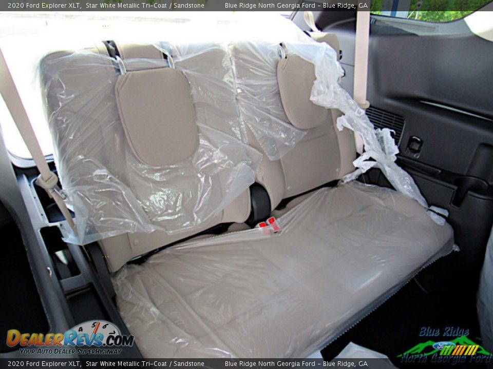 2020 Ford Explorer XLT Star White Metallic Tri-Coat / Sandstone Photo #14