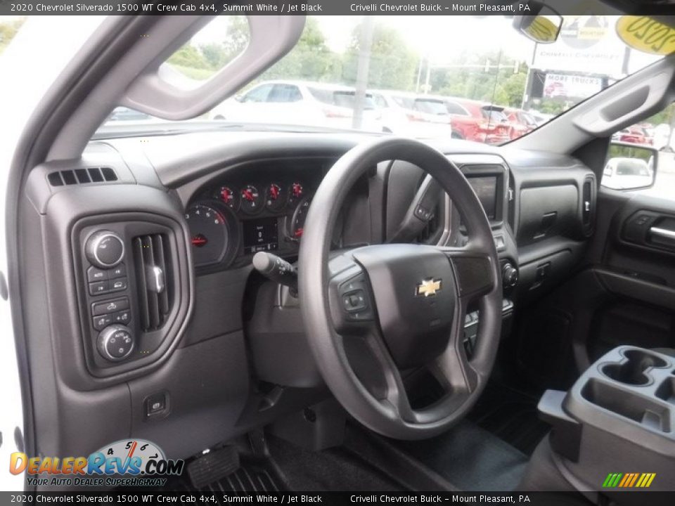 2020 Chevrolet Silverado 1500 WT Crew Cab 4x4 Summit White / Jet Black Photo #19