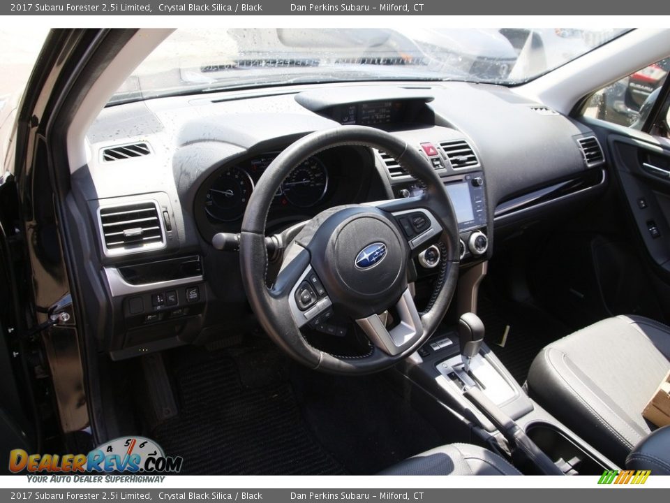 2017 Subaru Forester 2.5i Limited Crystal Black Silica / Black Photo #10