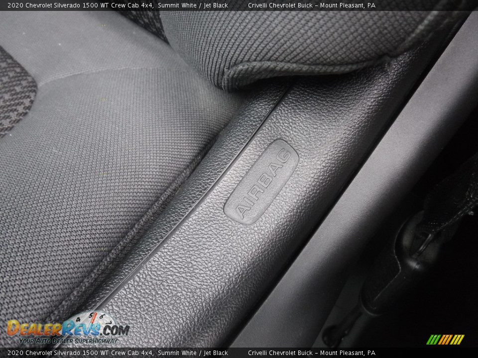 2020 Chevrolet Silverado 1500 WT Crew Cab 4x4 Summit White / Jet Black Photo #21
