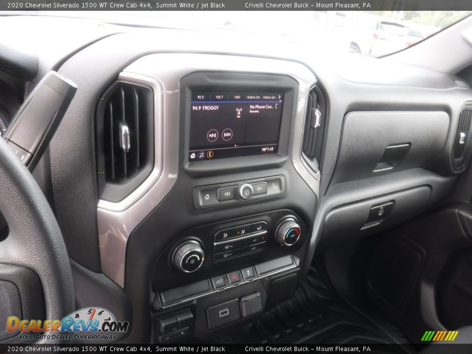 2020 Chevrolet Silverado 1500 WT Crew Cab 4x4 Summit White / Jet Black Photo #23