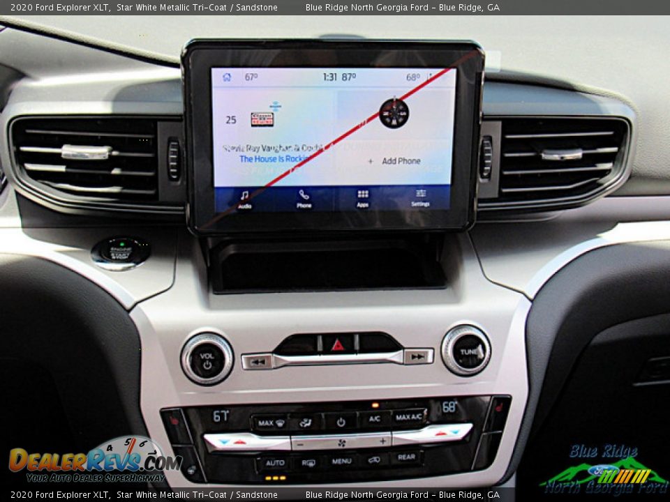 2020 Ford Explorer XLT Star White Metallic Tri-Coat / Sandstone Photo #19