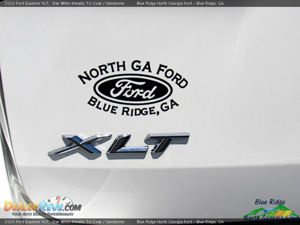 2020 Ford Explorer XLT Star White Metallic Tri-Coat / Sandstone Photo #25