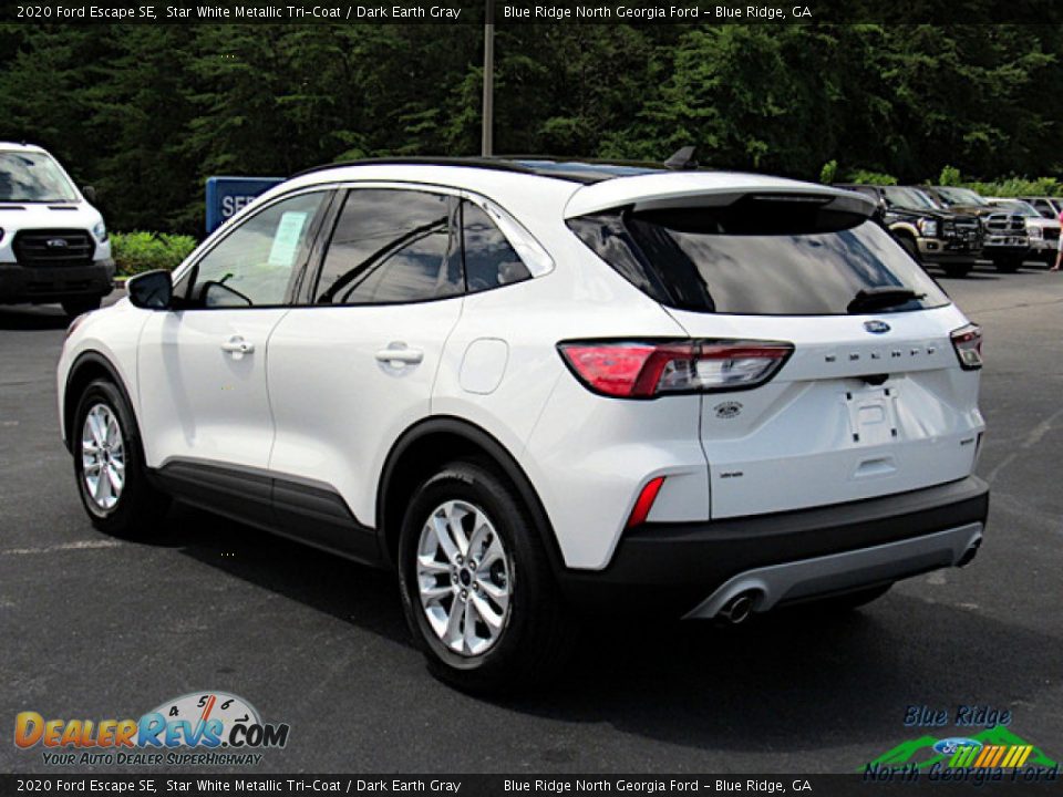 2020 Ford Escape SE Star White Metallic Tri-Coat / Dark Earth Gray Photo #3