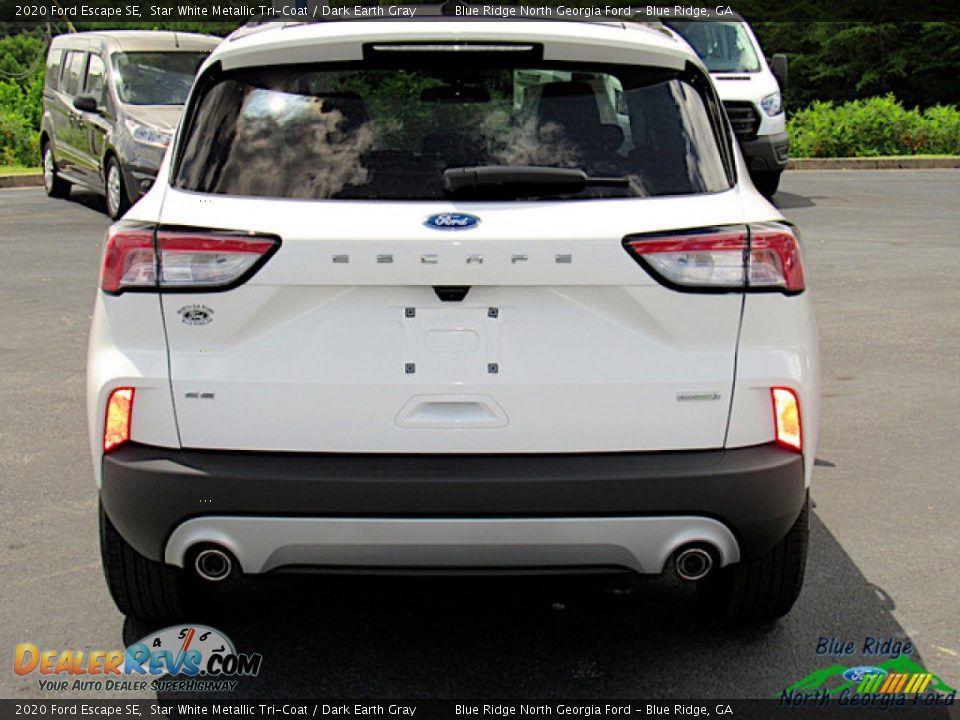 2020 Ford Escape SE Star White Metallic Tri-Coat / Dark Earth Gray Photo #4