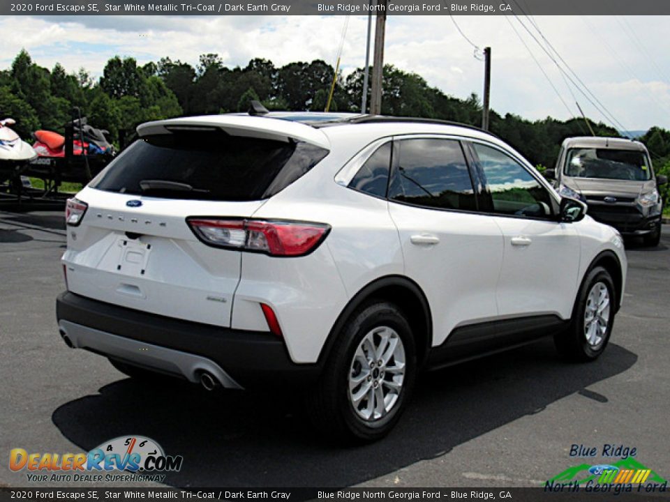 2020 Ford Escape SE Star White Metallic Tri-Coat / Dark Earth Gray Photo #5