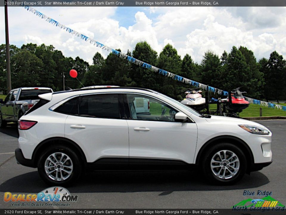 2020 Ford Escape SE Star White Metallic Tri-Coat / Dark Earth Gray Photo #6