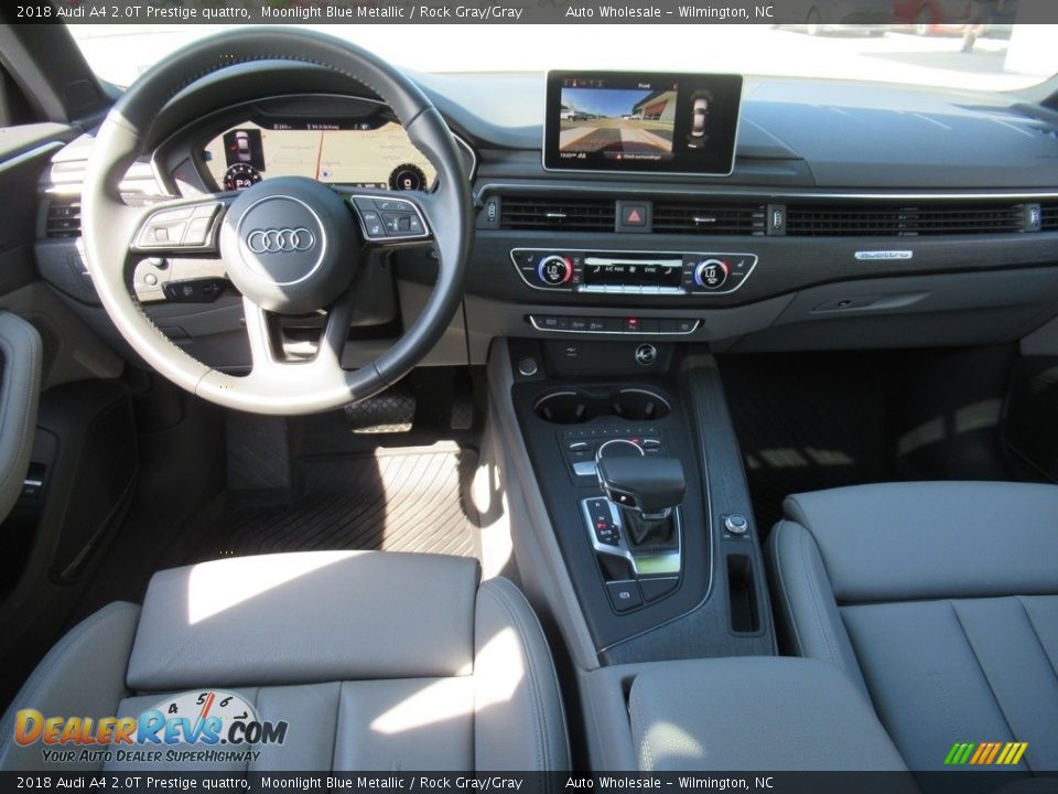 2018 Audi A4 2.0T Prestige quattro Moonlight Blue Metallic / Rock Gray/Gray Photo #14