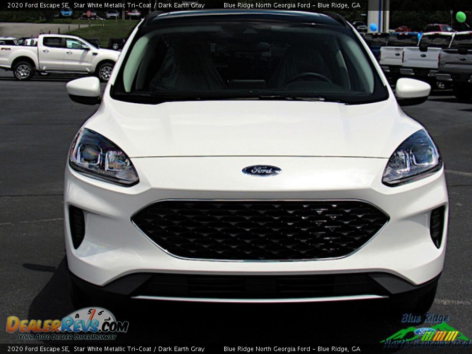 2020 Ford Escape SE Star White Metallic Tri-Coat / Dark Earth Gray Photo #8