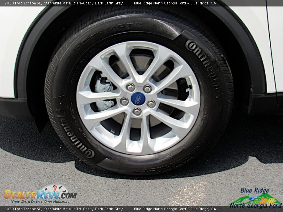 2020 Ford Escape SE Star White Metallic Tri-Coat / Dark Earth Gray Photo #9