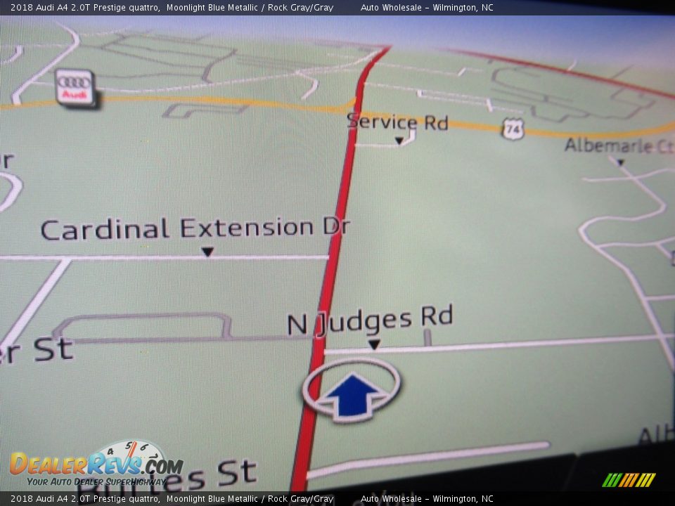 2018 Audi A4 2.0T Prestige quattro Moonlight Blue Metallic / Rock Gray/Gray Photo #16