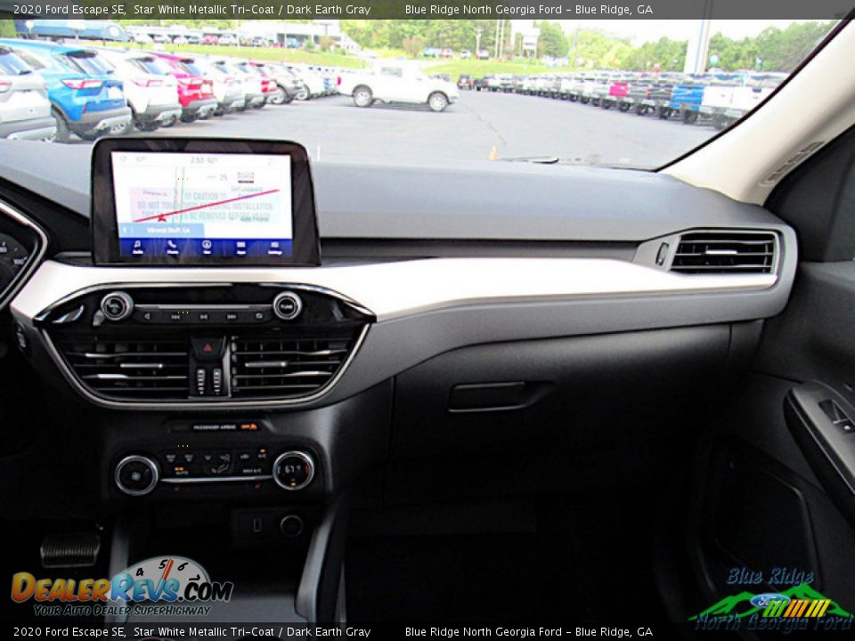 2020 Ford Escape SE Star White Metallic Tri-Coat / Dark Earth Gray Photo #12