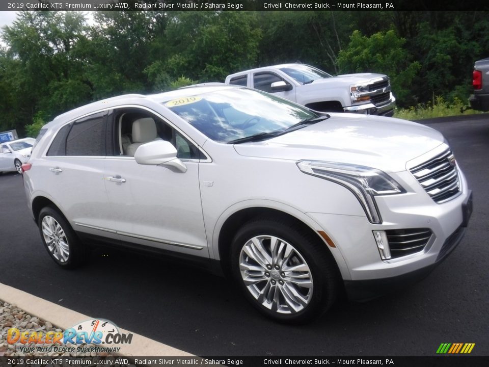 2019 Cadillac XT5 Premium Luxury AWD Radiant Silver Metallic / Sahara Beige Photo #8