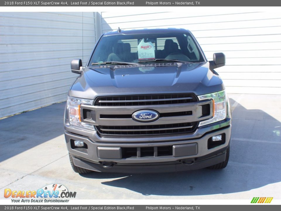 2018 Ford F150 XLT SuperCrew 4x4 Lead Foot / Special Edition Black/Red Photo #3
