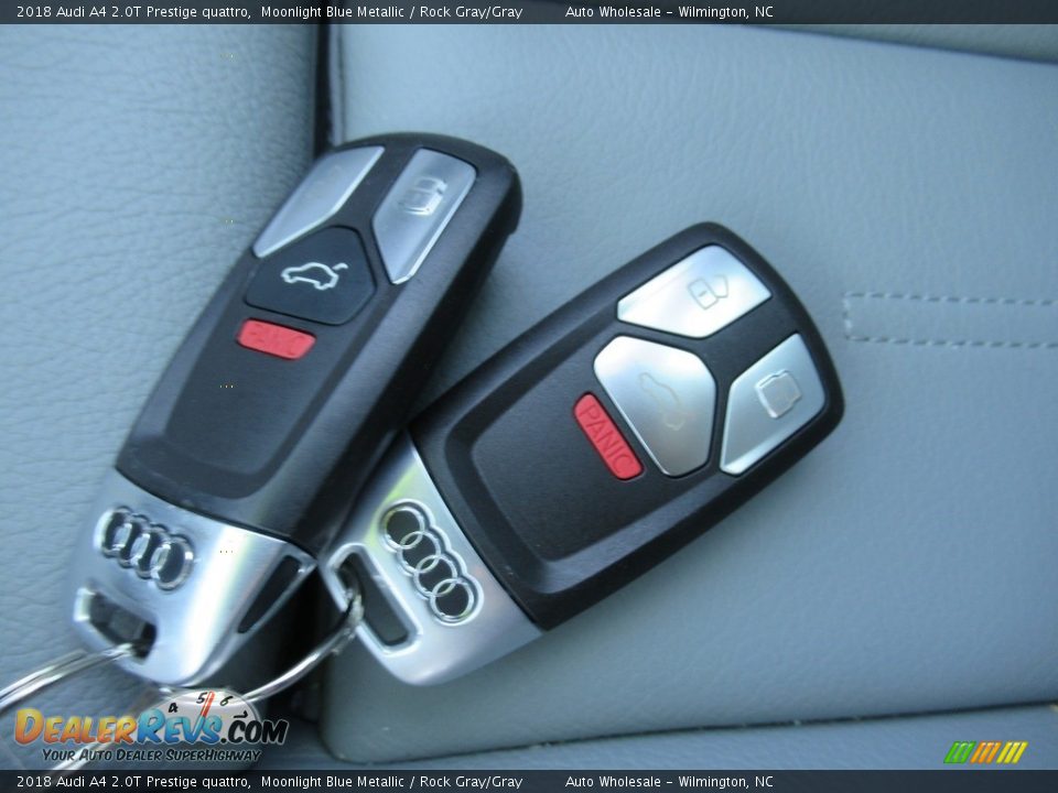 2018 Audi A4 2.0T Prestige quattro Moonlight Blue Metallic / Rock Gray/Gray Photo #20