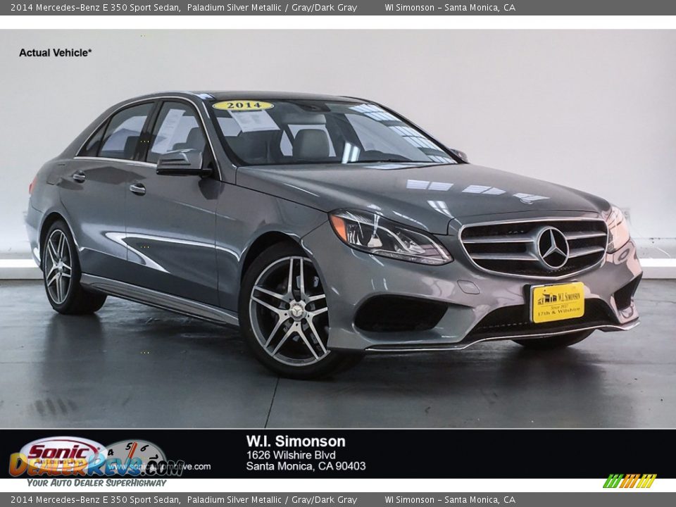 2014 Mercedes-Benz E 350 Sport Sedan Paladium Silver Metallic / Gray/Dark Gray Photo #1