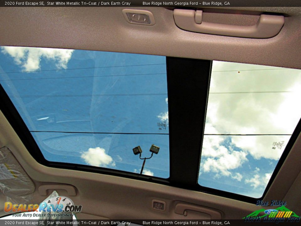 2020 Ford Escape SE Star White Metallic Tri-Coat / Dark Earth Gray Photo #20