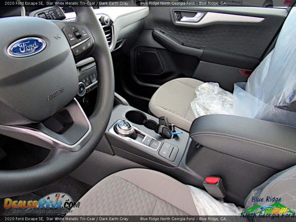 2020 Ford Escape SE Star White Metallic Tri-Coat / Dark Earth Gray Photo #21