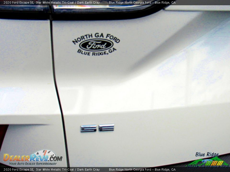 2020 Ford Escape SE Star White Metallic Tri-Coat / Dark Earth Gray Photo #22