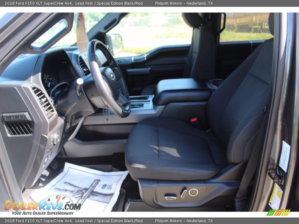 2018 Ford F150 XLT SuperCrew 4x4 Lead Foot / Special Edition Black/Red Photo #15