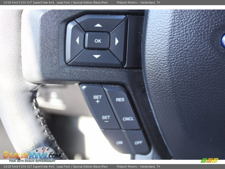 2018 Ford F150 XLT SuperCrew 4x4 Lead Foot / Special Edition Black/Red Photo #16