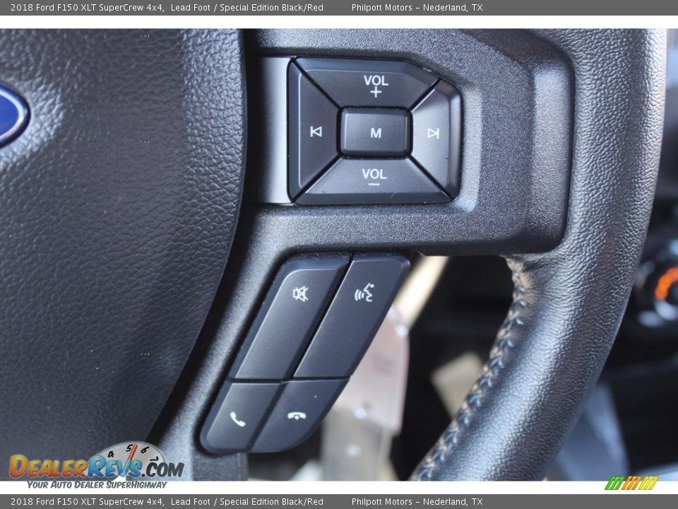 2018 Ford F150 XLT SuperCrew 4x4 Lead Foot / Special Edition Black/Red Photo #17