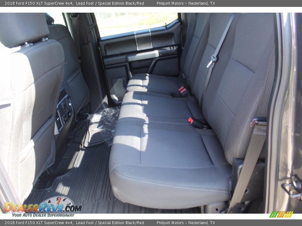 2018 Ford F150 XLT SuperCrew 4x4 Lead Foot / Special Edition Black/Red Photo #24