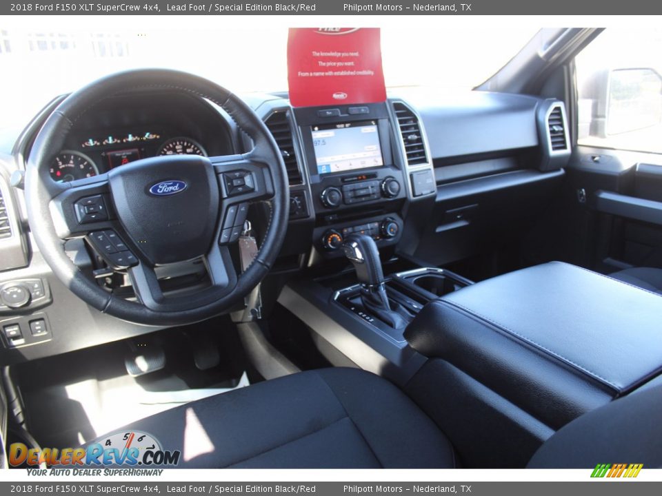 2018 Ford F150 XLT SuperCrew 4x4 Lead Foot / Special Edition Black/Red Photo #25