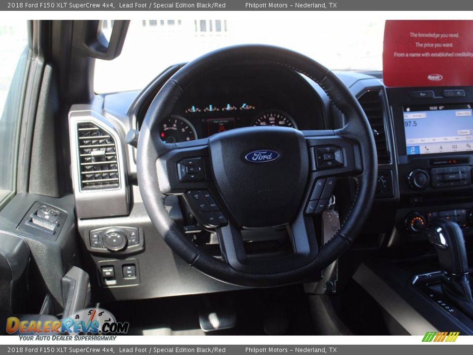 2018 Ford F150 XLT SuperCrew 4x4 Lead Foot / Special Edition Black/Red Photo #26