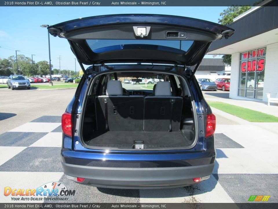 2018 Honda Pilot EX-L AWD Obsidian Blue Pearl / Gray Photo #5