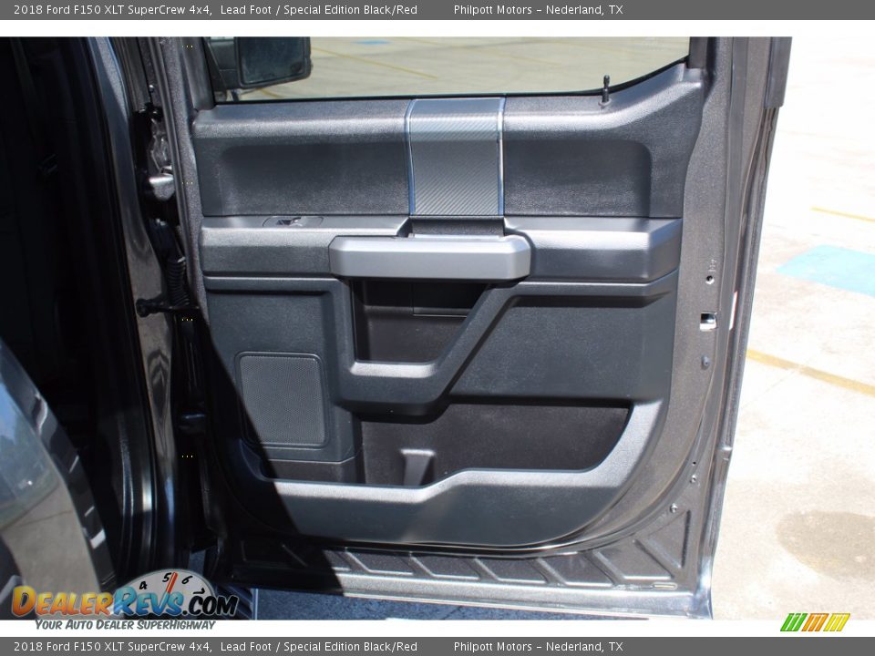 2018 Ford F150 XLT SuperCrew 4x4 Lead Foot / Special Edition Black/Red Photo #28