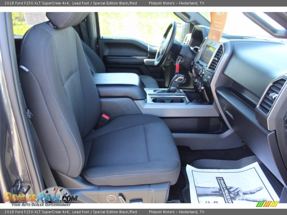 2018 Ford F150 XLT SuperCrew 4x4 Lead Foot / Special Edition Black/Red Photo #31