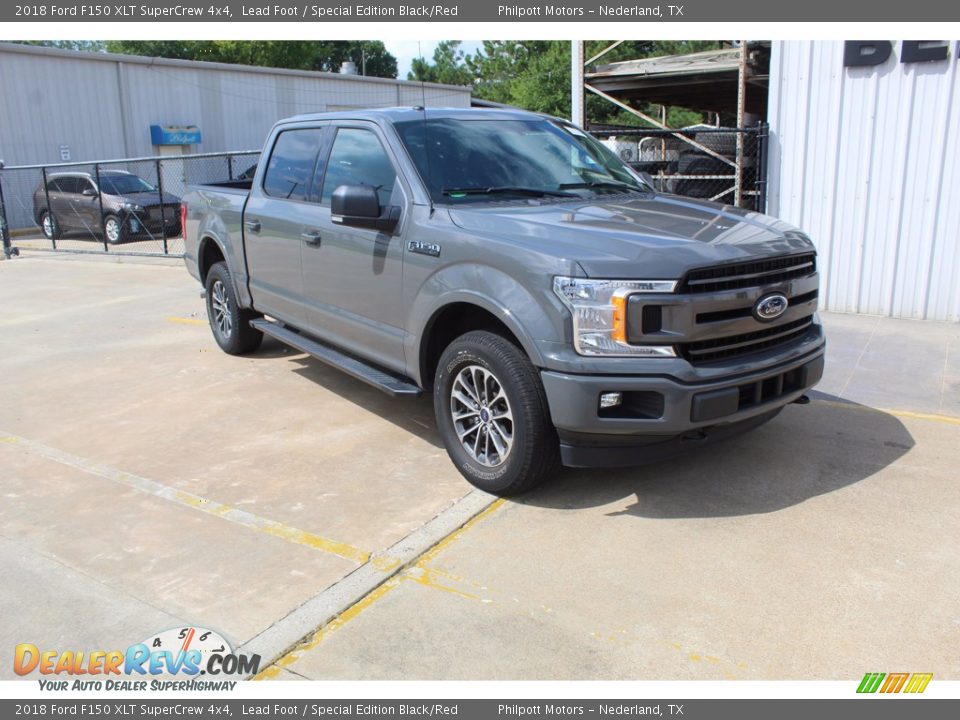 2018 Ford F150 XLT SuperCrew 4x4 Lead Foot / Special Edition Black/Red Photo #2