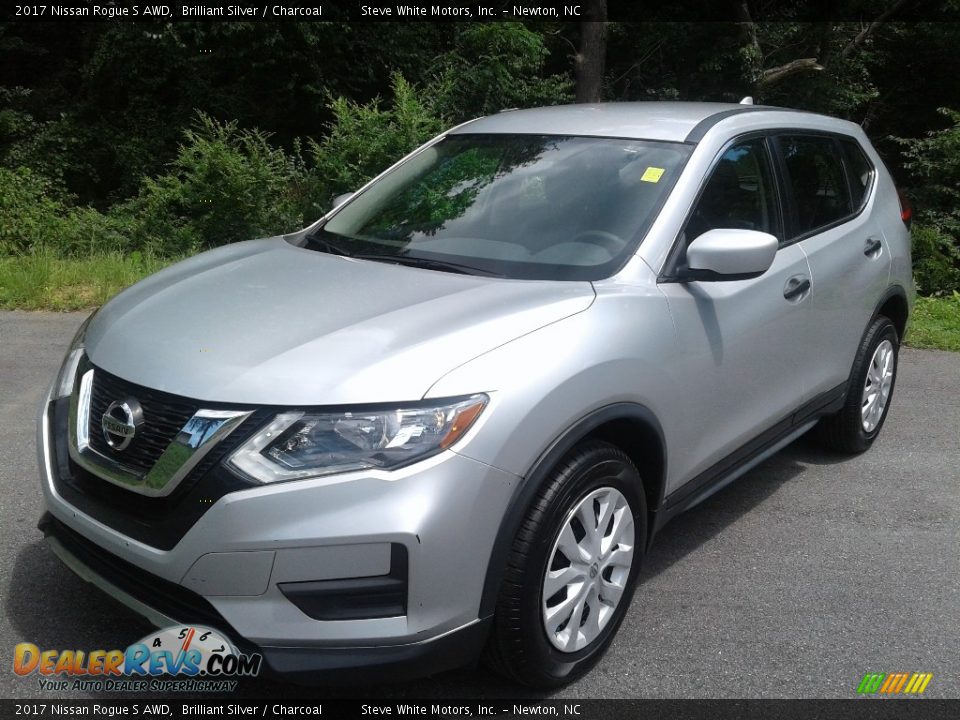 2017 Nissan Rogue S AWD Brilliant Silver / Charcoal Photo #2