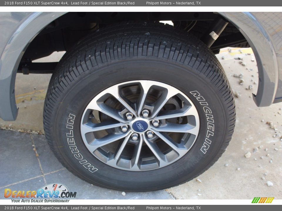 2018 Ford F150 XLT SuperCrew 4x4 Lead Foot / Special Edition Black/Red Photo #6