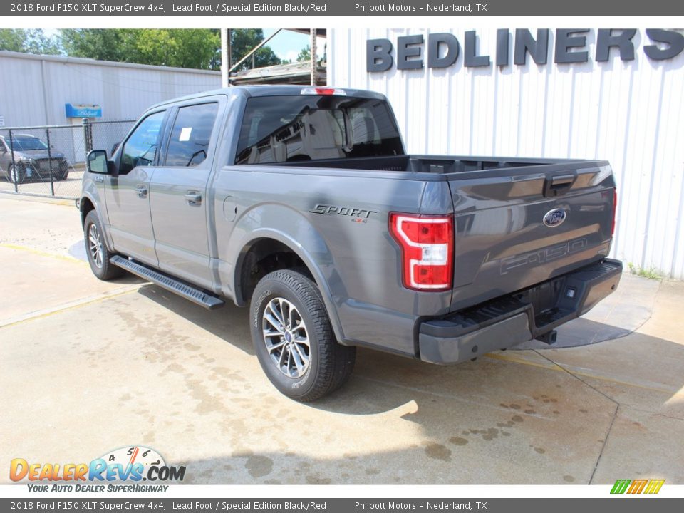 2018 Ford F150 XLT SuperCrew 4x4 Lead Foot / Special Edition Black/Red Photo #8