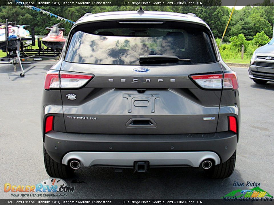 2020 Ford Escape Titanium 4WD Magnetic Metallic / Sandstone Photo #4